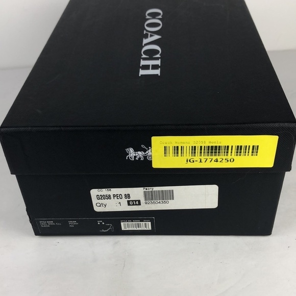 NEW Coach Chain Link Strap Suede Peep Toe Ankle Strap Sandals Heels 8 - Picture 12 of 12